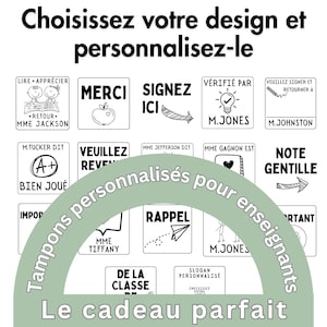 Custom French Teacher Stamp, Classroom Stamp, French Stamp, Teacher Stamp, French, Teacher Gift, Personalized French Teacher Stamp