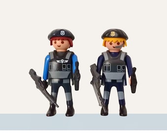 Playmobil Lot 8 Figurines SWAT Forces Spéciales Personnages Élite Police