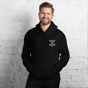 Personalized Hockey Number Hoodie - Hockey Player or Fan Gift - Hockey Rink Sweatshirt
