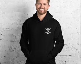 Personalized Hockey Number Hoodie - Hockey Player or Fan Gift - Hockey Rink Sweatshirt