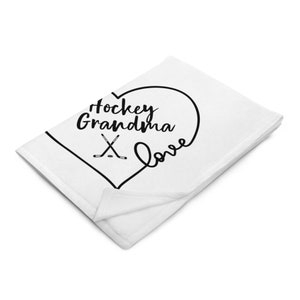 Hockey Grandma Throw Blanket - Hockey Grandma Gifts