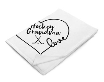 Hockey Grandma Throw Blanket - Hockey Grandma Gifts