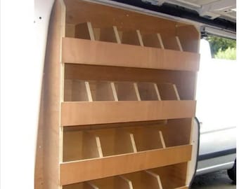 Renault Traffic van racking plywood shelving