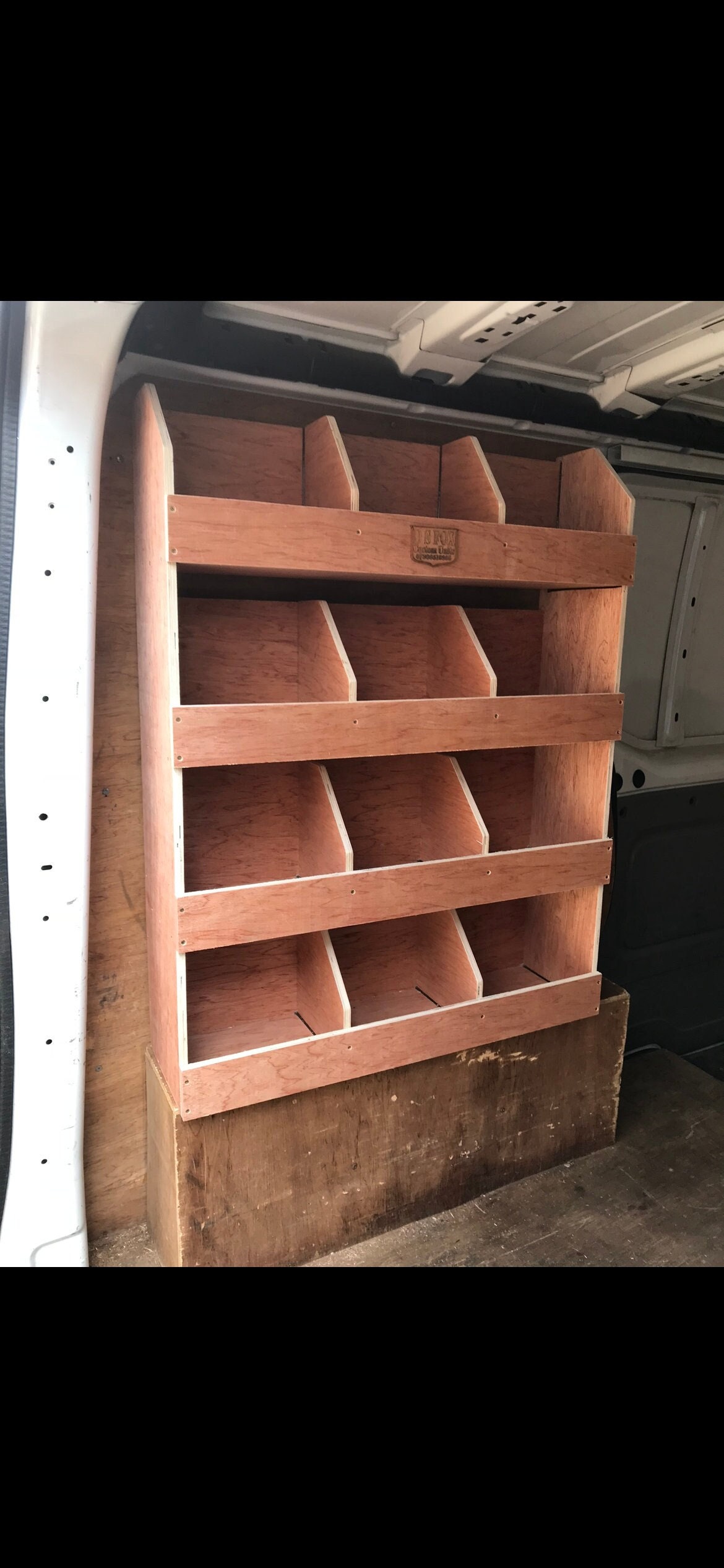 Wood van shelving discount