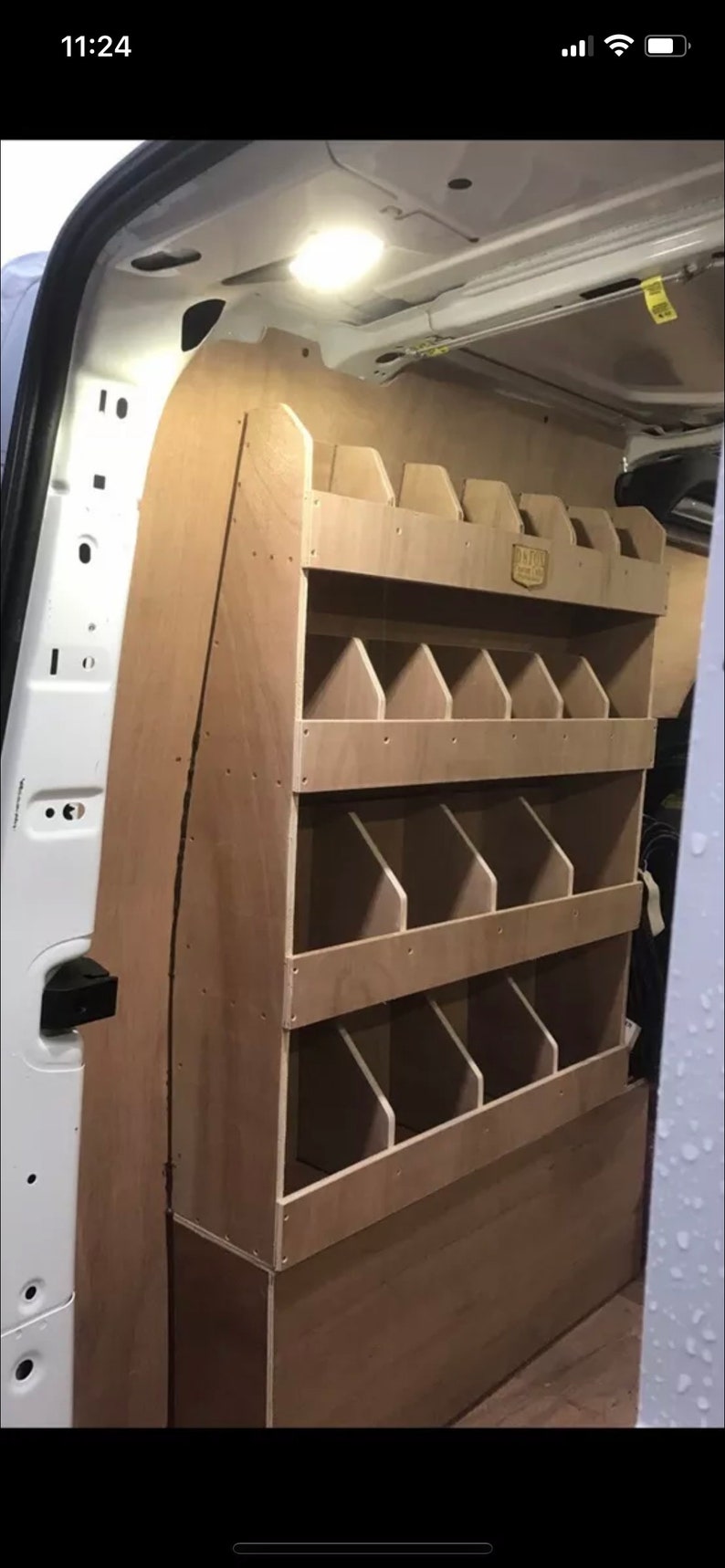 Volkswagen Crafter Van Racking Plywood Shelving Etsy UK
