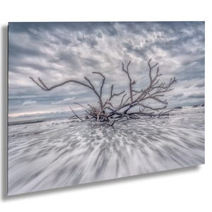 Ocean Waves Wall Art, Driftwood Coastal Beach Print, Abstract Coastal Art, Minimalist Ocean, Beach House Decor, Unframed-Photography Print