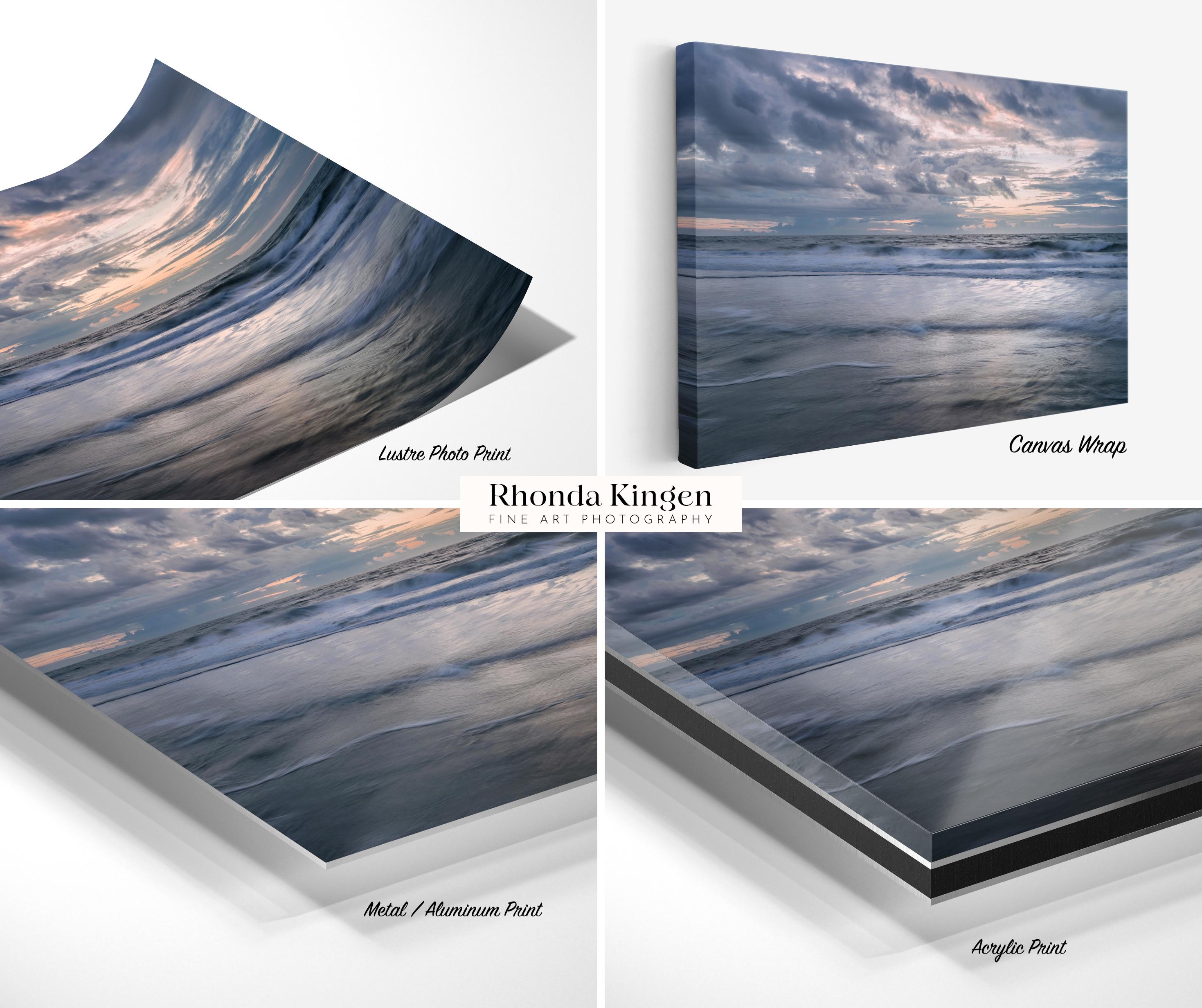 アート Ocean Waves Wall Art, Tybee Island Ocean Surf Print, Beach