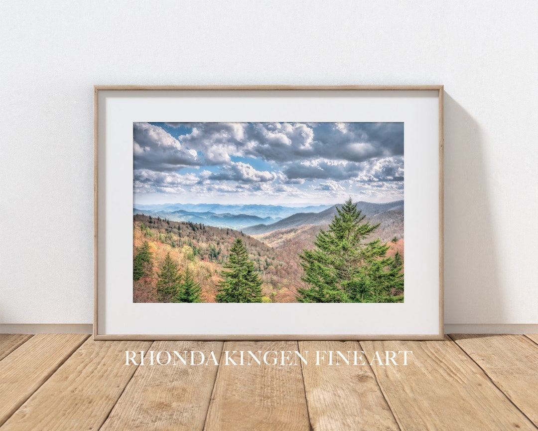 Mountain Wall Art, Blue Ridge Mountains, Photography Art, Blue Ridge