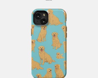 iPhone 15+ - Golden Retriever Handyhülle - Niedlich, robust und anpassbar - das perfekte Geschenk für Hundeliebhaber