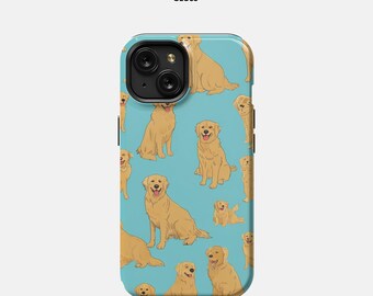 iPhone 15 - Golden Retriever Handyhülle - Niedlich, robust und anpassbar - das perfekte Geschenk für Hundeliebhaber