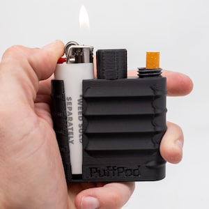 Puff Pod - Joint & BIC/CLIPPER Holder - Water and Smell Proof Case