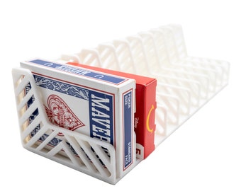 Soporte para baraja de cartas: para montaje en escritorio o en pared