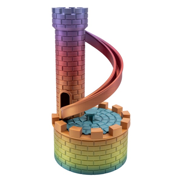 Rainbow Castle Tower Coin Bank - 3D Printed, Fun & Whimsical Money Saving Bank for Kids and Adults