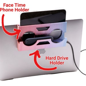 iPhone Face Time + Hard Drive Holder For MacBooks