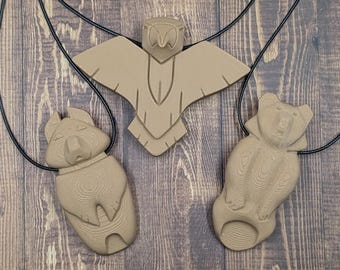 Brother Bear Inspired Totem Necklaces