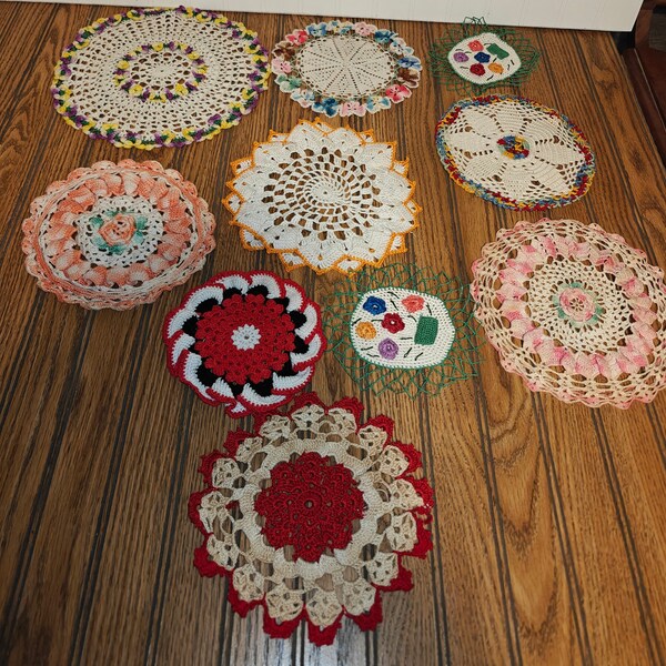 Colored Doilies Etsy Colored Doilies Etsy