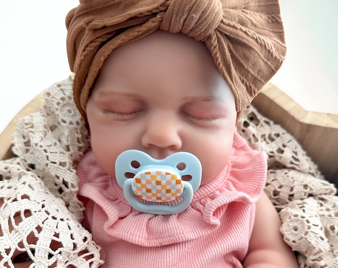 Featured listing image: Full Body Silicone Baby Doll, Fair or Brown Skin, Boy, Girl, Asleep, Realistic 19 Inches