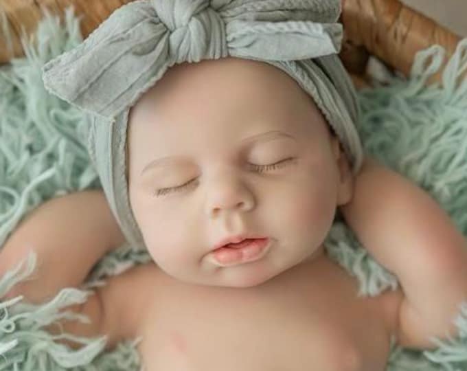 Featured listing image: Full Body Silicone Baby Doll, Realistic Doll, Girl, Asleep, 17 inch