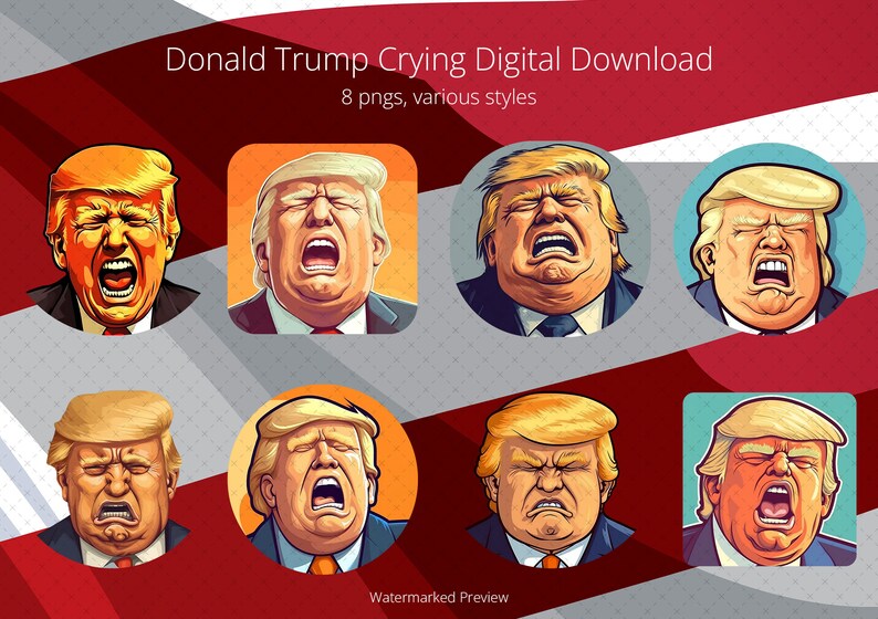 Donald Trump Crying Loser Lock Him Up Criminal Digital - Etsy Israel