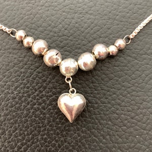 Silver Heart Pendant 16-inch Necklace
