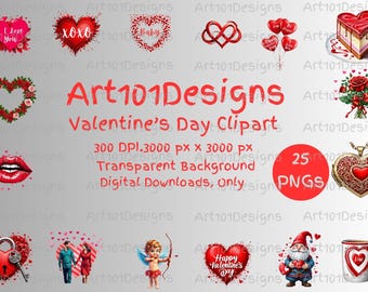 Valentine's Day Clipart, Watercolor Couple Clipart, valentine's day gifts for her, valentine's day gifts for him, Valentine Clipart