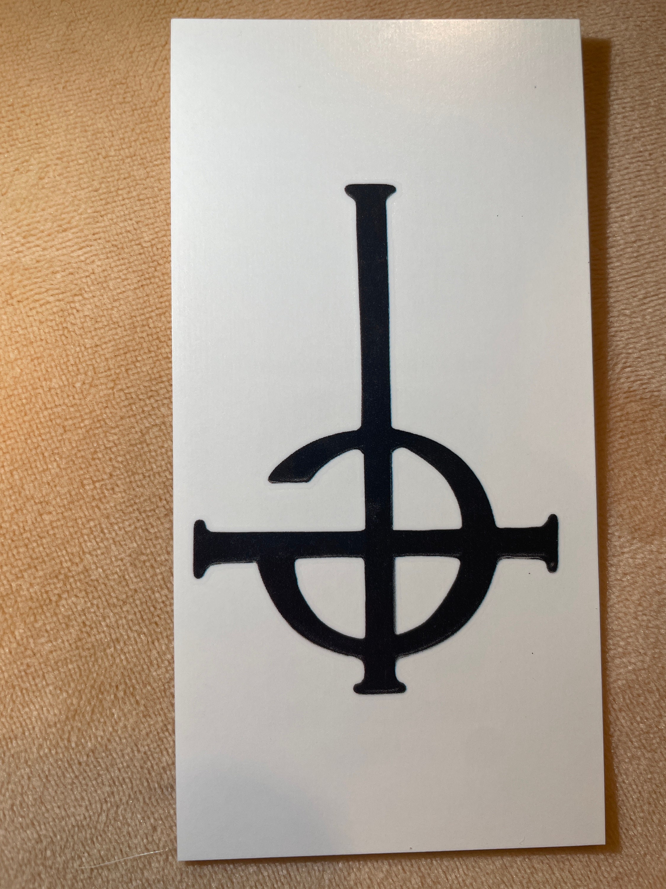 Ghostband grucifix tattoo (temporary) -free shipping in the US