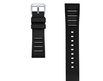 StrapXPro RM-20U/22U 20mm/22mm Quick Release Universal FKM Rubber Strap (Flat-Ends)
