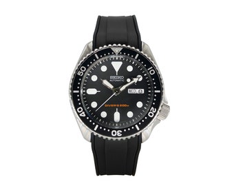 Solid Colour StrapXPro SX1A Rubber Strap For Seiko SKX Series (Curved-Ends)