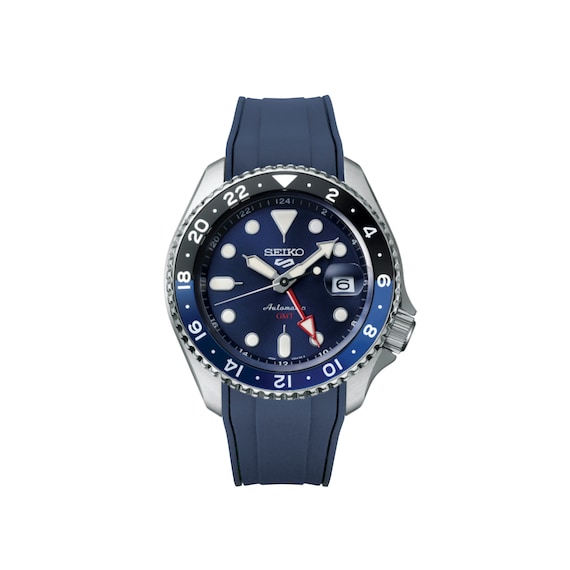 Solid Colour StrapXPro SX1A Rubber Strap For Seiko New 5 Sport (5KX/GMT) (Curved-Ends)