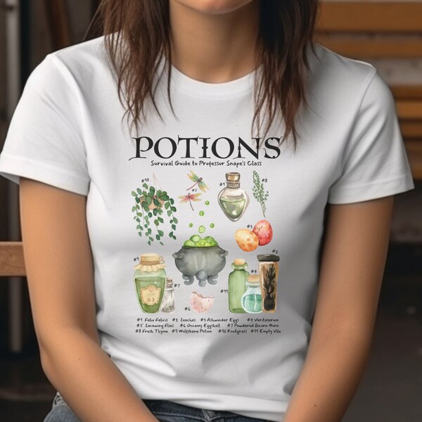 Harry Potter T-shirt | Potion's Class | Book Lovers | Severus Snape Tee | Witch & Wizard Shirt