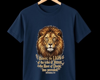 Löwe von Jejuda T-Shirt - Offb 5,5, Christliches Grafik T-Shirt