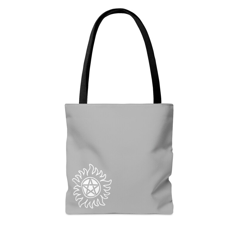 Supernatural Sam and Dean Mugshot tote bag The Winchesters Moose & Squirrel Supernatural gift ideas Supernatural tote bag Spn merch image 3