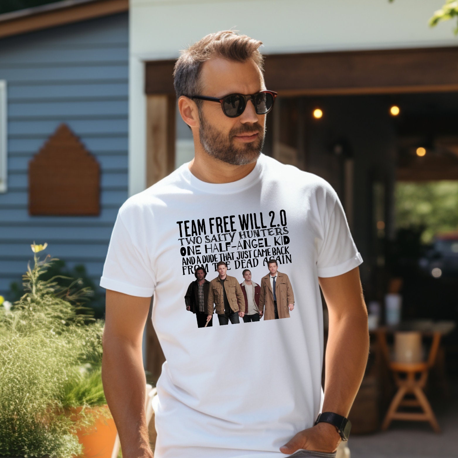 Supernatural Team Free Will 2.0 Shirt, Winchester Boys, Moose ...