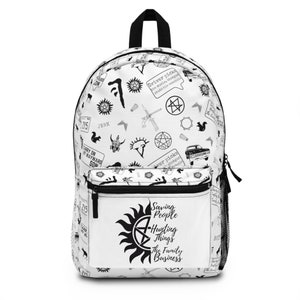 Supernatural Backpack Sam and Dean overnight bag Casitel school bag The Winchester Bros Book bag Supernatural gift Supernatural Merch