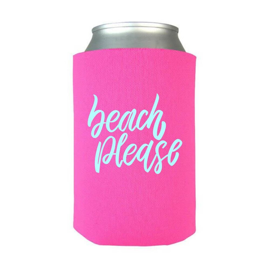 Custom Koozie. Pink Koozie. Beach Koozie. Boat Koozie. Koozie. Etsy