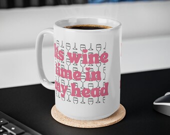 Taça de vinho sem haste: Caneca de cerâmica para amantes de vinho (325ml 445ml)