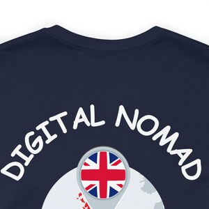 UK T-shirt Digital Nomad: cadeau voor externe werker afbeelding 6