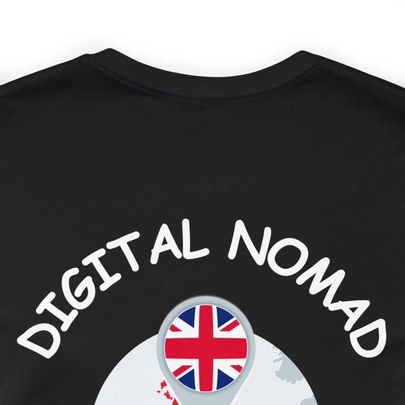 UK T-shirt Digital Nomad: cadeau voor externe werker afbeelding 4