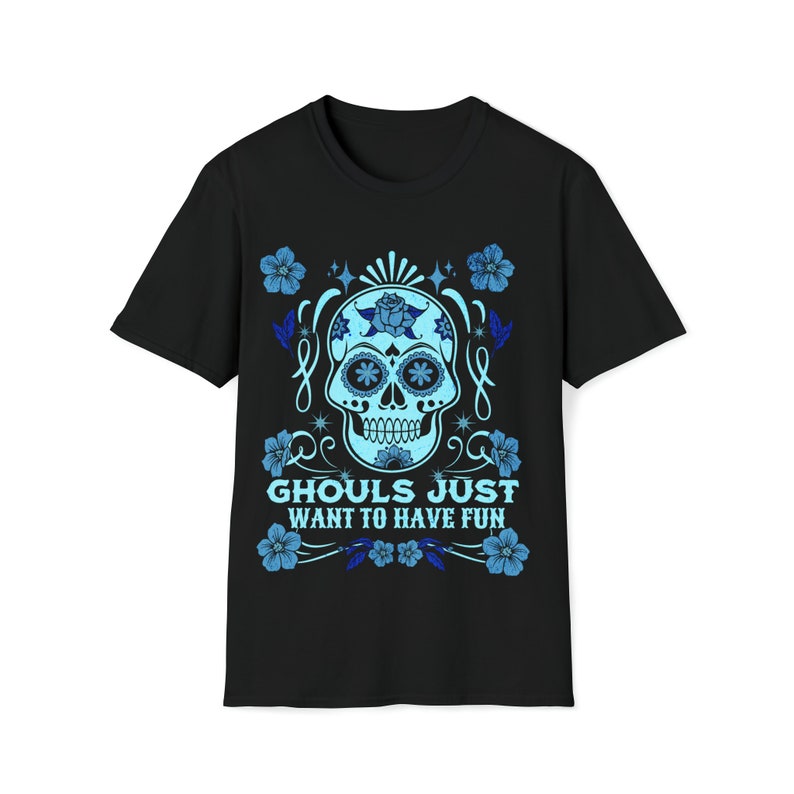 Cute Skull Ladies T Shirts, Cute Halloween Skull Design T Shirt, Gift