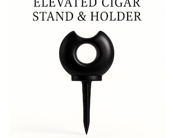Black Magnetic Cigar Holder for Golf Cart | Elevated Cigar