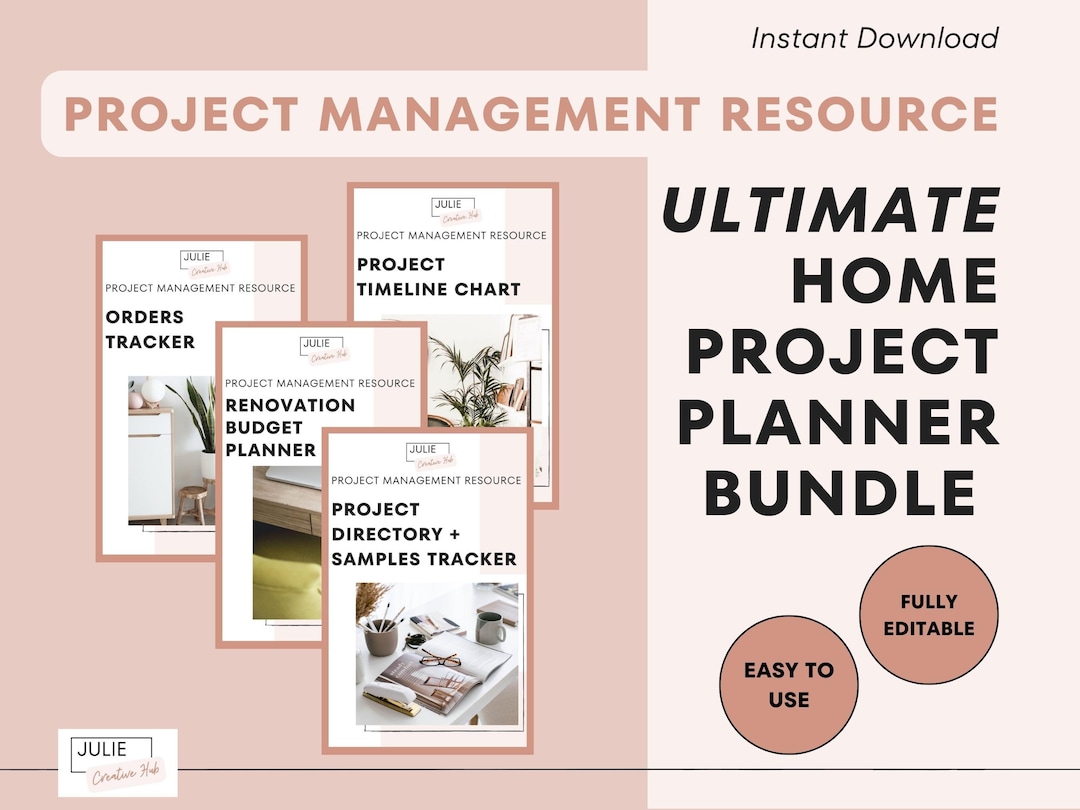 The Ultimate Home Project Planner Bundle, Home Renovation Template ...