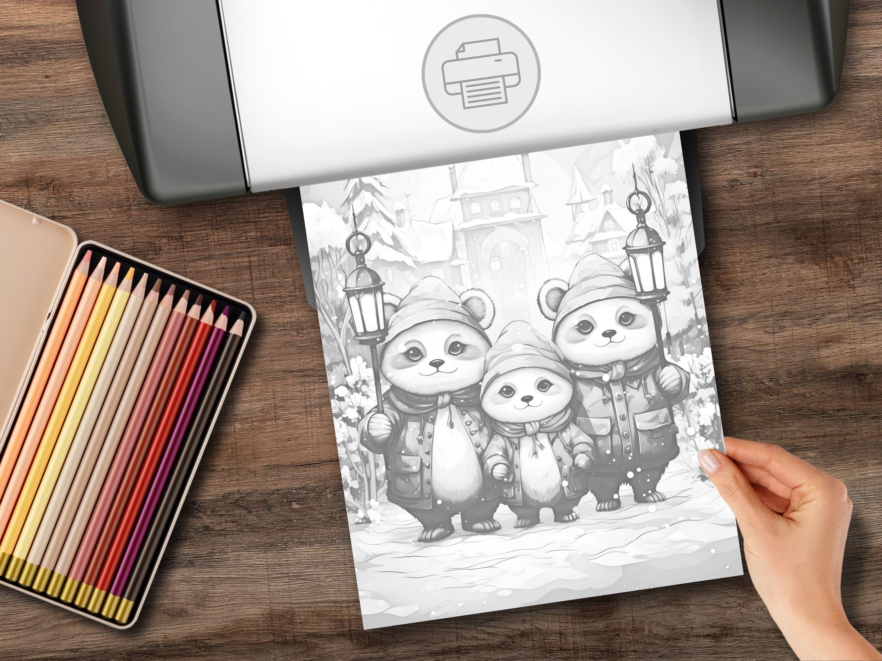 2 Kawaii Coloring Pages Panda Family Red Panda Kawaii - Etsy