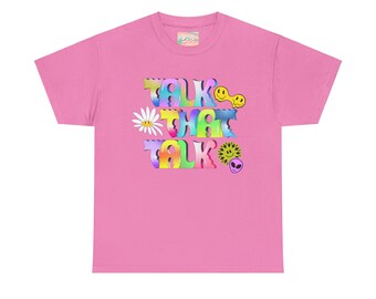 Talk That Talk TTT KPOP Y2K Graphic Unisex Heavy Cotton Tee