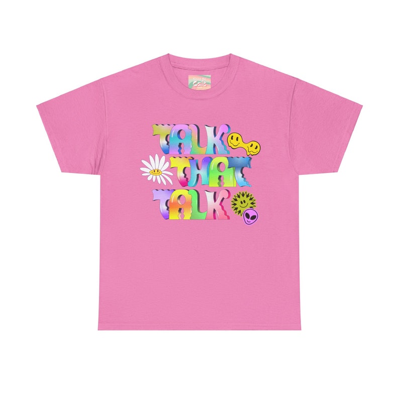 Talk That Talk TTT KPOP Y2K Graphic Unisex Heavy Cotton Tee image 1