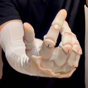 Resin 3D-printed puppet-style hand armor BJD-style gloves for humans Kigurumi Costume gloves