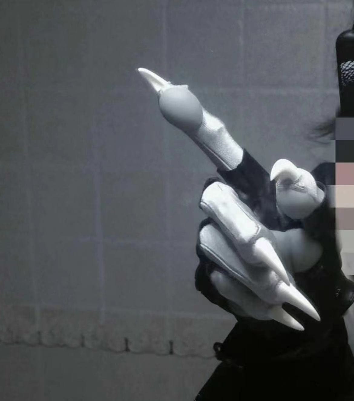 Kdjsic 1 Paar Pfoten-Handschuhe – Half Finger, Aus Plüsch – Für Cosplay, Halloween & Tierrollenspiele