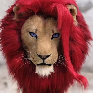 Customization Lion Special Realistic fursuit head