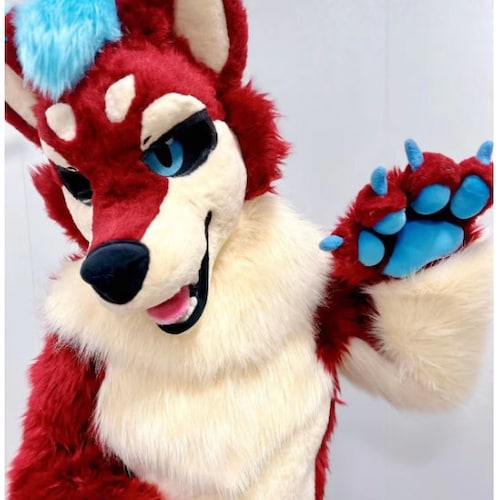 Spot Goods Kemono Fursuit Japanese Fox Fursuit Head+claws+