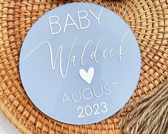 Custom Pregnancy Announcement Sign Acrylic Pregnancy Sign Expecting Baby Announcement Pregnancy Photoshoot Sign Pregnancy Photo Prop Mama