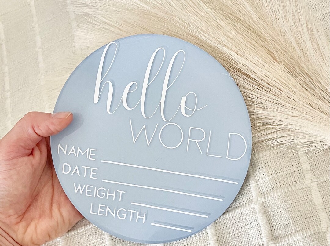 Personalized Birth Announcement Sign Baby Sign Birth Stats Sign